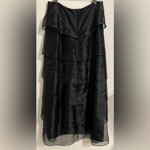 Vintagege Woman’s 90s Cachet Tiered Skirt Beautifully Layered Fancy Evening - Picture 1 of 8